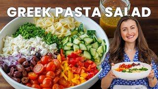 The Ultimate Fresh Greek Pasta Salad  Easy & Delicious