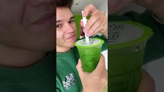  Comiendo SOLO VERDE todo el día  #comida #asmr #viral #comidachatarra #verde