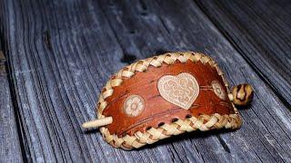 Заколка из бересты своими руками. A barrette made of birch bark. DIY