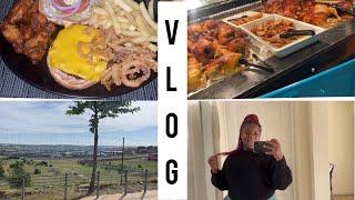 VLOG let’s go to the mall lunch date mini food haul