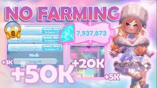 How I Get 7 MILLION Diamonds *NO FARMING*  Royale High Diamond Grinding Tips & Trick.