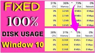 How To Fix 100% Disk Usage in Windows 10 100% Disk Usage in Windows 10 Fix Tips 2021