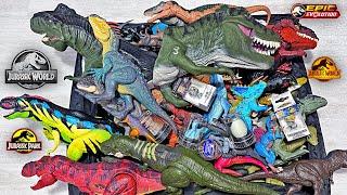 GIGANTIC BOX OF 100 Jurassic World & Jurassic Park Dinosaurs