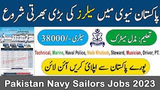 Pakistan Navy Sailors Latest Jobs 2023 How to Apply Registration Online For Sailors in Pak Navy