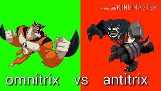 Ben10 Aliens vs kevin11 anti aliens Reboot omnitrix vs antitrix