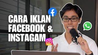 Tutorial Iklan Facebook & Instagram Pemula 2024  Iklan Facebok Langsung Ke Whatsapp