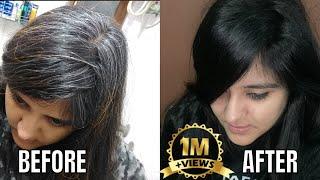 White hair to black hair permanently Naturally  For Jet Black At Home  100% Work  Live Results