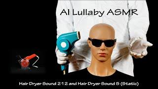 Hair Dryer Sound 212 and Hair Dryer Sound 5 Static  Visual ASMR  9 Hours White Noise to Sleep