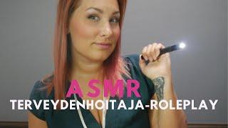 ASMR SUOMI  - TERVEYSTARKASTUS - 100% tingles haastattelu mittauksettutkimukset..