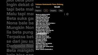 Lagu Yohana Kastaneda Nona Halong #laguenak  #liriklagu #viraltiktok