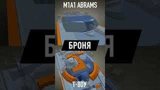 Т-80У против M1A1 часть 4 в #armoredwarfare #shorts #шортс  #танки