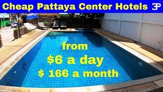 Pattaya Thailand 4 Very Cheap Hotels near the Buakhao and Tree Town action