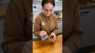 Alissa pouring out beautiful Tuesday morning Rosetta’s in our espresso bar ️ #coffee #barista