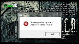 Решение ошибки CanNot file fsgame ltx в сталкер Чистое Небо и Зов Припяти