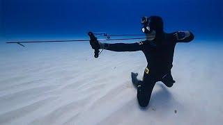 Underwater Archery Spearfishing in The Bahamas Airplane Found