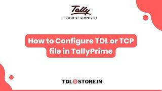 How to Configure TDL or TCP file Locally in TallyPrime  #tally #tallyprime #tallyerp