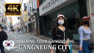 4K Walking on the Street of a Local City Gangneung South Korea