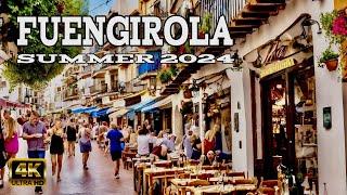 FUENGIROLA Spain beautiful town Bars & restaurants  Costa Del Sol Malaga 4k