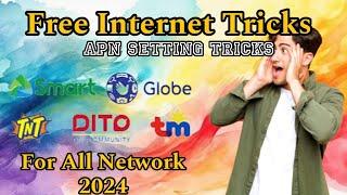 Paano Magkaroon ng Libreng Internet Gamit ang Apn Settings  Free Internet  Mod By Tricks