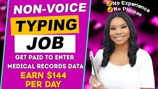 Medical Records Data Entry Job Make $144 Per Day Working From Home With No Experience Needed