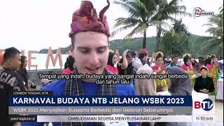 Pembalap WSBK 2023 Ikuti Karnaval Budaya di Mandalika