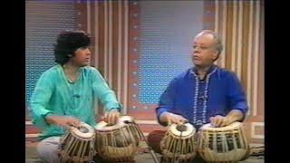 Ustad Alla Rakha and Ustad Zakir Hussain  Ektaal  Rare Jugalbandi