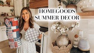 SUMMER HOMEGOODS SHOP WITH ME  patriotic decorating ideas + decor haul