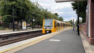 NEW Tyne & Wear Metro train on test at West Jesmond