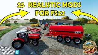 25 Must Have Realistic Mods For Farming Simulator 22 PC ONLY