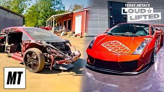 Twin-Turbo Diesel in Wrecked Lamborghini Gallardo  Texas Metals Loud and Lifted  MotorTrend