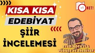 XXL EDEBİYAT UYGULAMA KİTABINDAN ŞİİR İNCELEMESİ