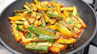 Zucchine con patate incredibilmente deliziose Niente carne Ricetta di zucchine facile e veloce #19