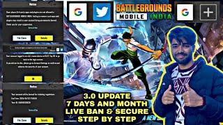 How to ban Bgmi id for 7 days Direct  bgmi 7 day ban trick  how to get 7 days ban in bgmi 3.0 