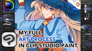 Making Art Start to Finish in Clip Studio Paint  2023 Update