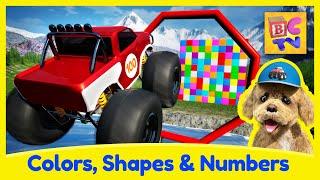 Learn Colors Shapes and Numbers  4K  Educational Video for Kids by Brain Candy TV