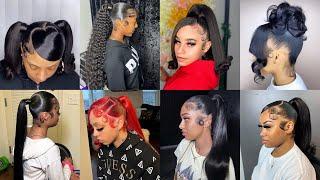 New & Latest  Sleek Ponytail Hairstyles For Black Women 2023  Cute