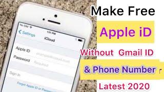 Create Apple iD Without Gmail iD & Phone Number  How To Create Apple ID  Make Apple iD Latest 2020