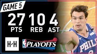 Dario Saric Full Game 5 Highlights 76ers vs Celtics 2018 NBA Playoffs - 27 Pts 10 Reb 4 Ast