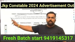 Jkp Constable Advertisement Out  4002 Vacancies  Jkp Constable Recruitment 2024