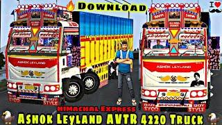Modified Ashok leyland Avtr 4220 truck mod bussid Download Ashok Leyland Avtr truck Skin Download