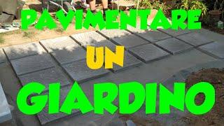 How to pave a garden - External pavement DIY