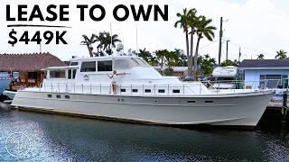 LIVE on a SUPERYACHT for $449K  Huckins 78 Classic Yacht Tour