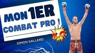 Simon GALLAND  Premier Combat pro Explosif KO au premier round