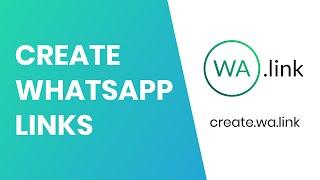 How to create WHATSAPP short links for free  Walink