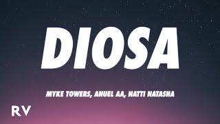 Myke Towers Anuel AA Natti Natasha - Diosa Remix LetraLyrics