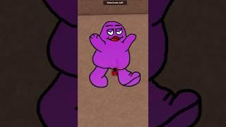 Drawing Grimace And Coming Back Later  #robloxshorts