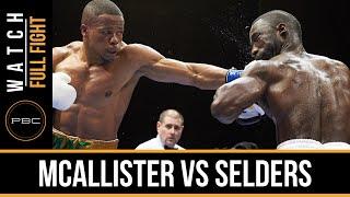 McAllister vs Selders FULL FIGHT Jan. 19 2016 - PBC on FS1