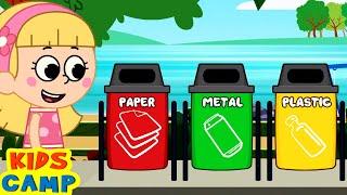 Clean Up Trash Song  Good Habits For Kids  KidsCamp Nursery Rhymes