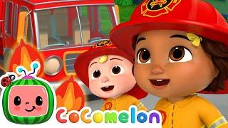Ninas Wheels on the Fire Truck  Ninas Familia  CoComelon Nursery Rhymes & Kids Songs