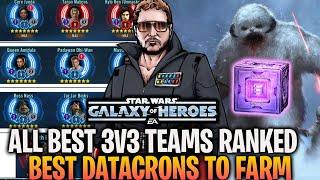 ALL BEST 3V3 TEAMS RANKED + BEST DATACRONS TO FARM IN NEW INSANE SET - JULY 2024